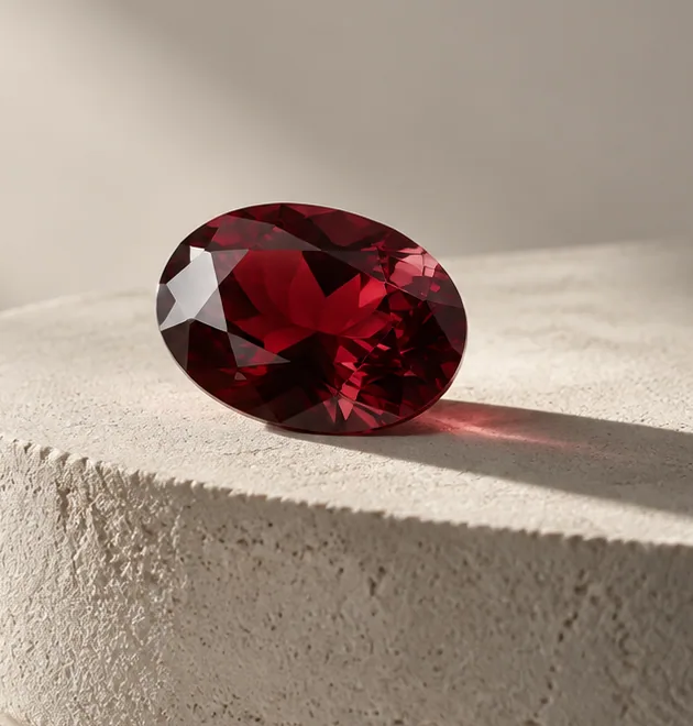 Illustrative Ruby closer view